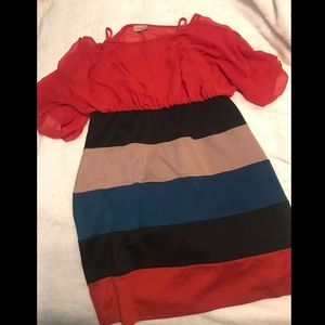 Dress Red-Orange/ bottom stretch / XL / 14